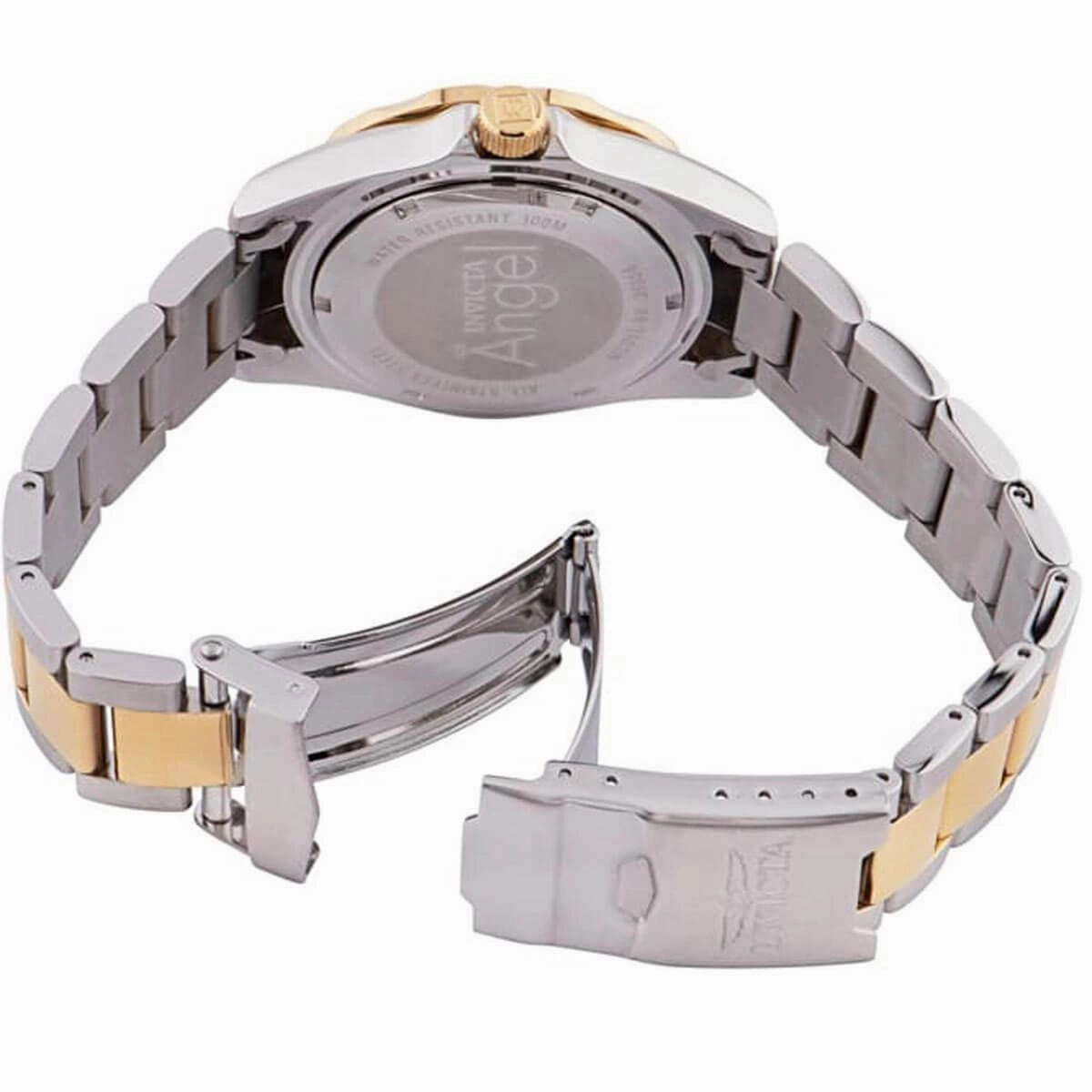 Invicta Women's Watch - Angel Silver Tone Dial TT Stainless Steel Bracelet | 36056