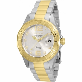 Invicta Women's Watch - Angel Silver Tone Dial TT Stainless Steel Bracelet | 36056