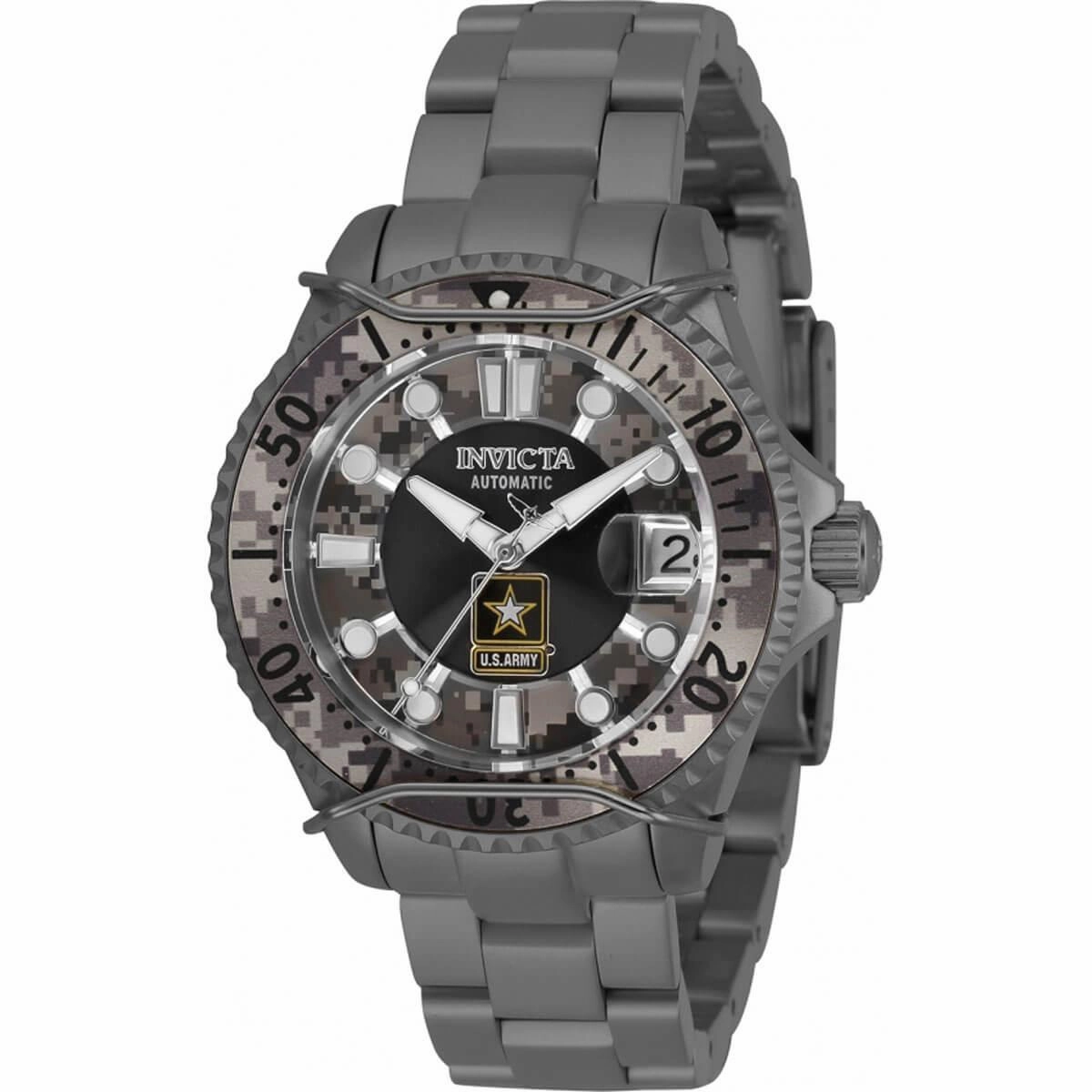 Invicta Women's Watch - Army Black and Camouflage Dial Gunmetal Bracelet | 31858