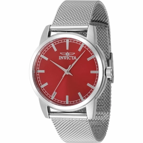 Invicta Women's Watch - Celestial Quartz Red Dial Stainless Steel Bracelet | 48513