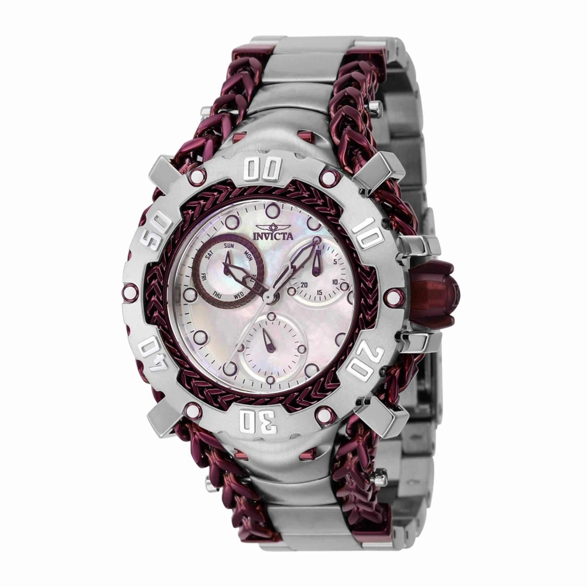 Invicta Women's Watch - Gladiator Quartz Burgundy Chain Accented Bracelet | 41110