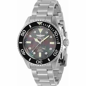 Invicta Women's Watch - Pro Diver Rotating Bezel Black Mother of Pearl Dial | 32929