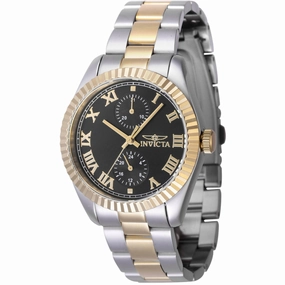 Invicta Women's Watch - Specialty Quartz Black Dial Two Tone Bracelet | 47439
