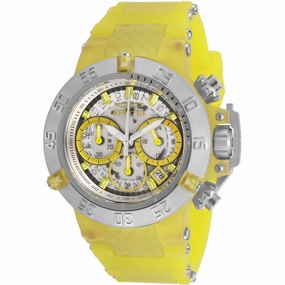 Invicta Women's Watch - Subaqua Noma III Chronograph White and Yellow Dial | 30307