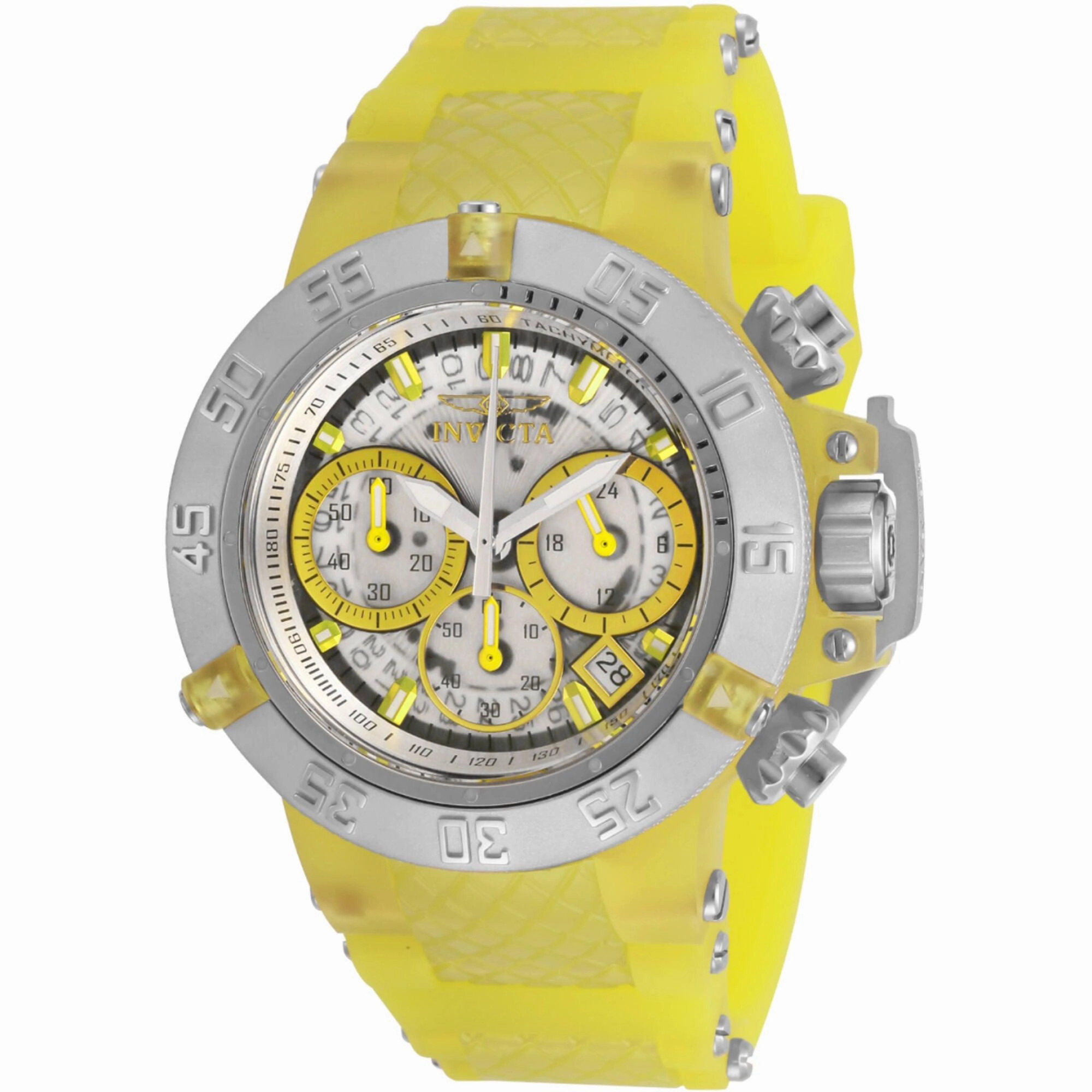 Invicta Women's Watch - Subaqua Noma III Chronograph White and Yellow Dial | 30307