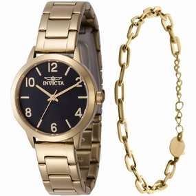 Invicta Women's Watch with Bracelet Set - Wildflower Black Dial Bracelet | 47273