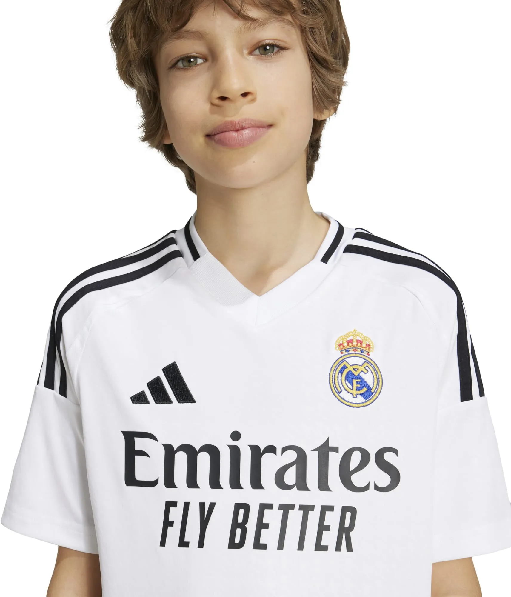 Junior's Real Madrid 2024/25 Home Soccer Jersey