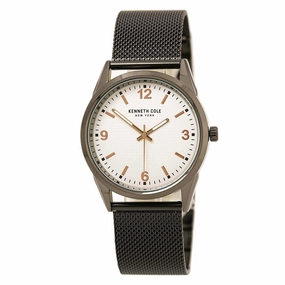 Kenneth Cole 10030647 Men's Gunmetal Steel Mesh Bracelet Quartz Classic Watch