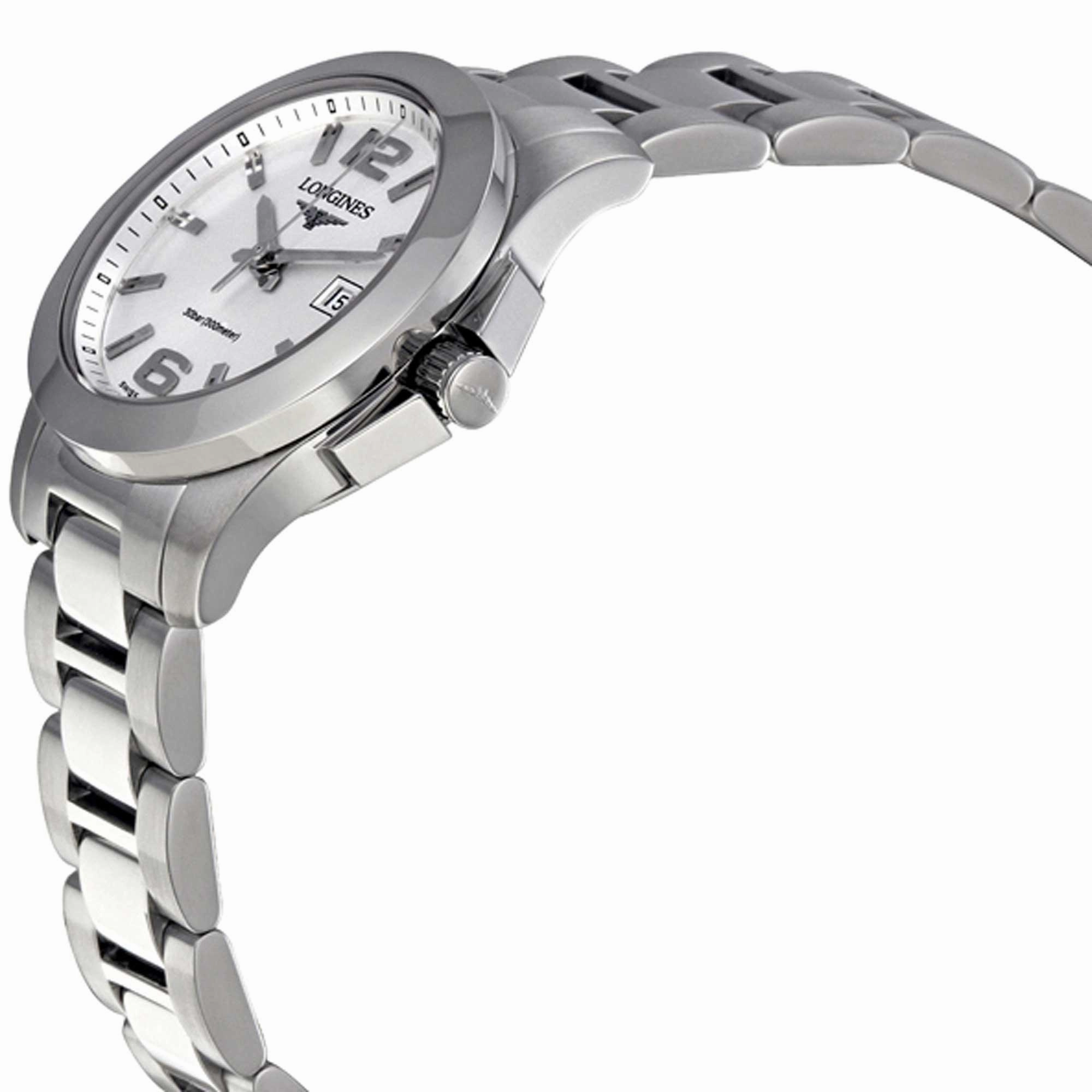 Longines Women's Watch - Conquest White Dial Stainless Steel Bracelet | L33764166