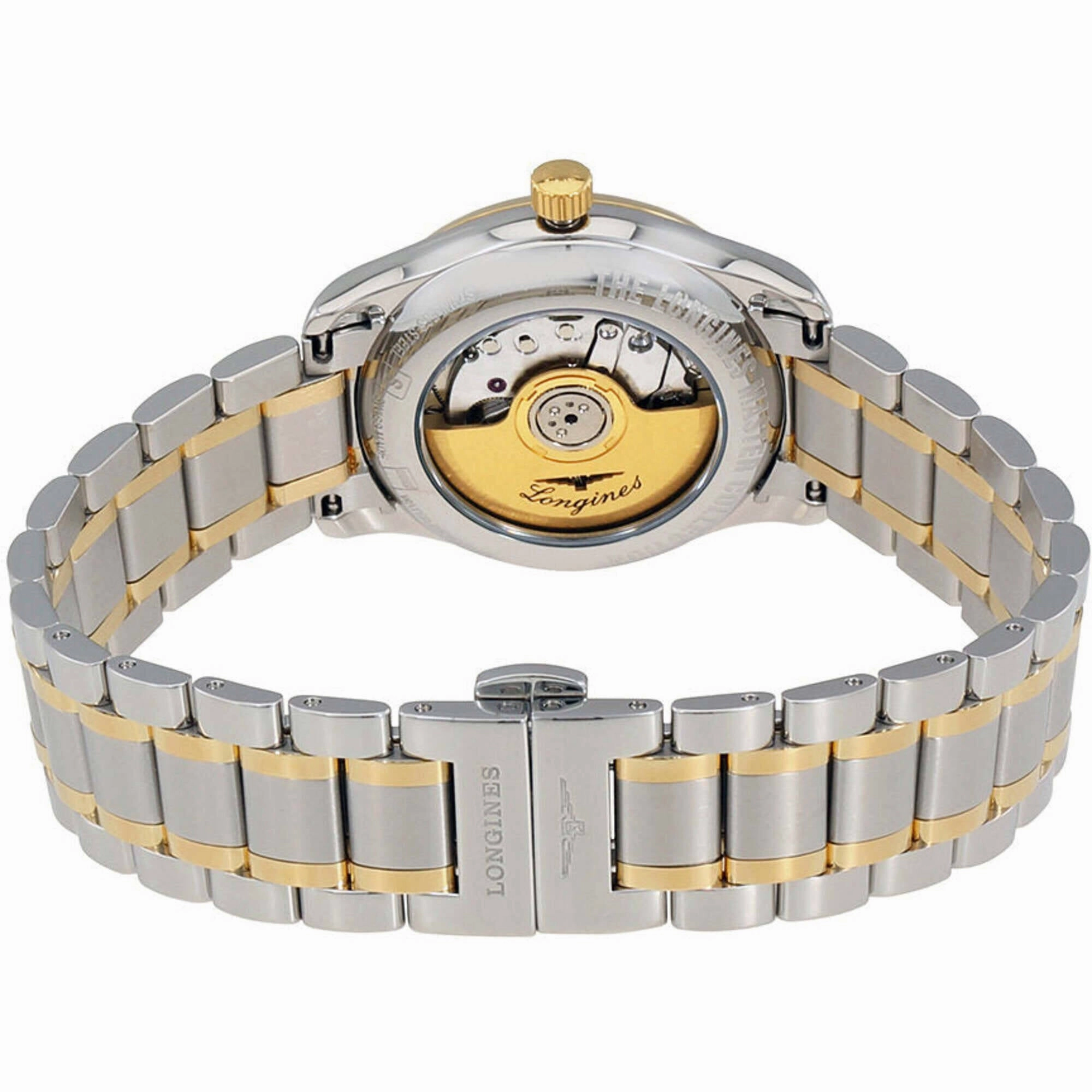 Longines Women's Watch - Master Diamond Black Dial Two Tone Bracelet | L22575577