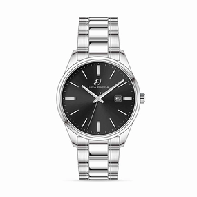 Luca Barra Gents Steel Watch With Black Dial