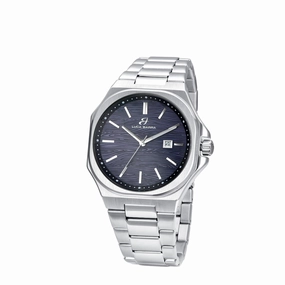 Luca Barra Gents Steel Watch with Blue Dial and Silver Details