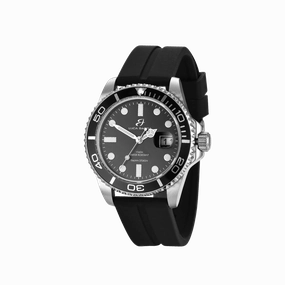 Luca Barra Gents Watch with Steel Case, Black Bezel, Black Dial