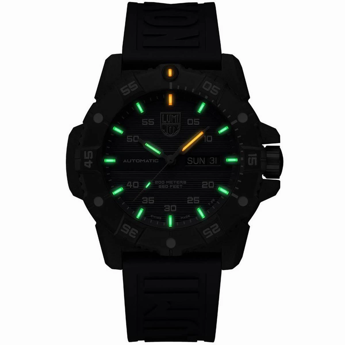 Luminox Men's Automatic Watch - Master Carbon Seal Blue Dial Rubber Strap Dive | 3863