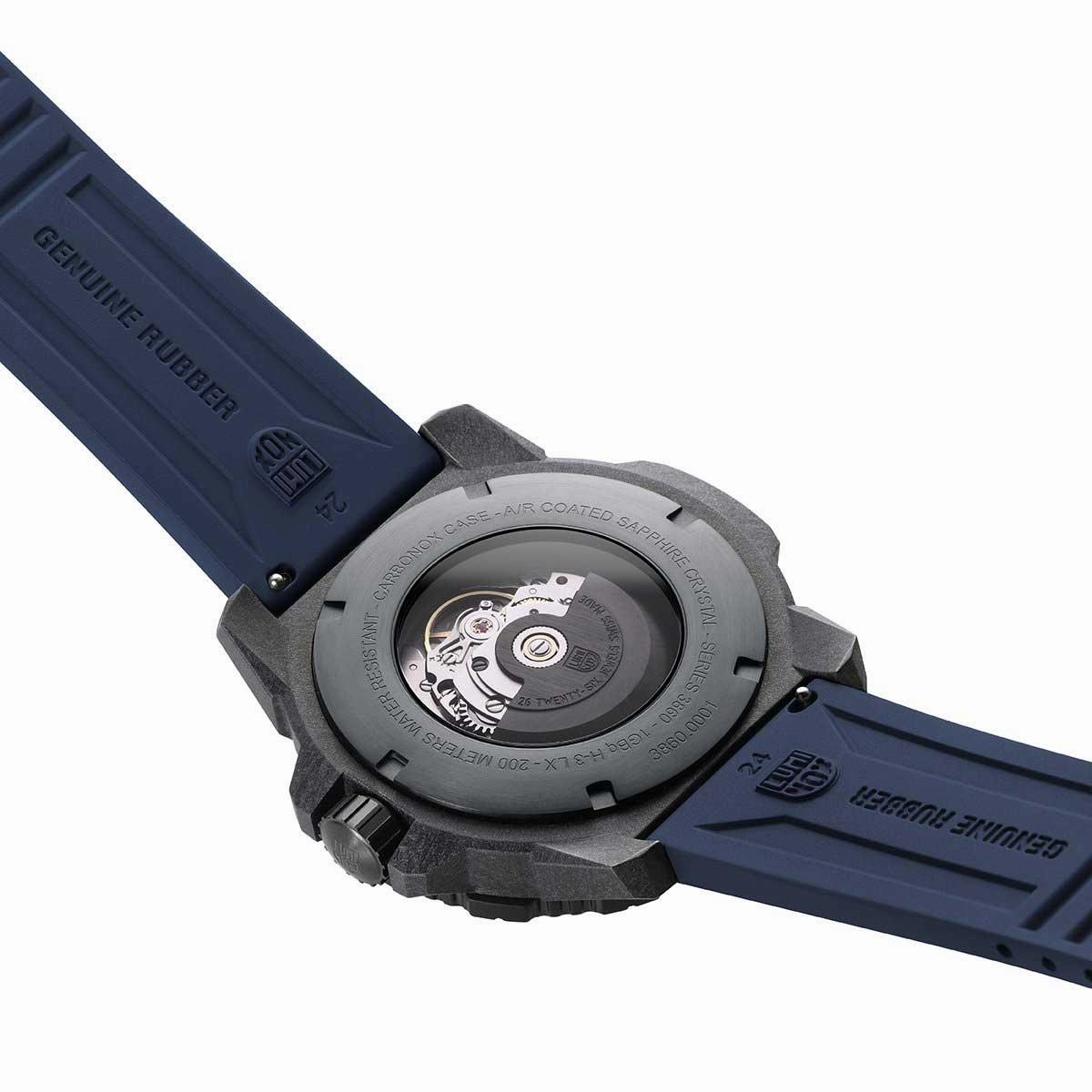 Luminox Men's Automatic Watch - Master Carbon Seal Blue Dial Rubber Strap Dive | 3863
