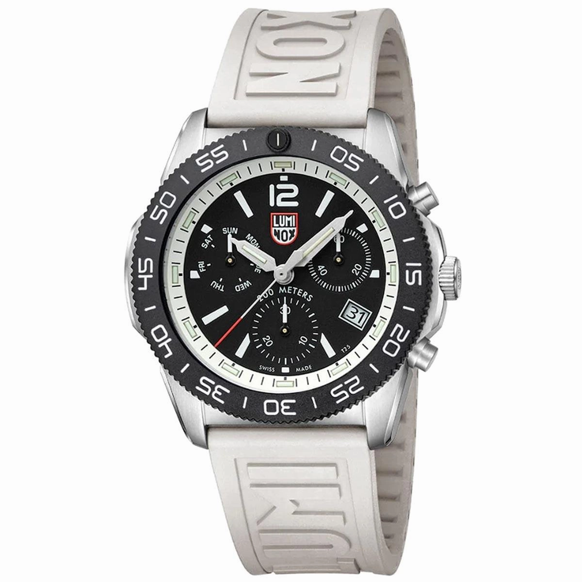 Luminox Men's Chronograph Watch - Pacific Diver Black Dial Rubber Strap | 3141