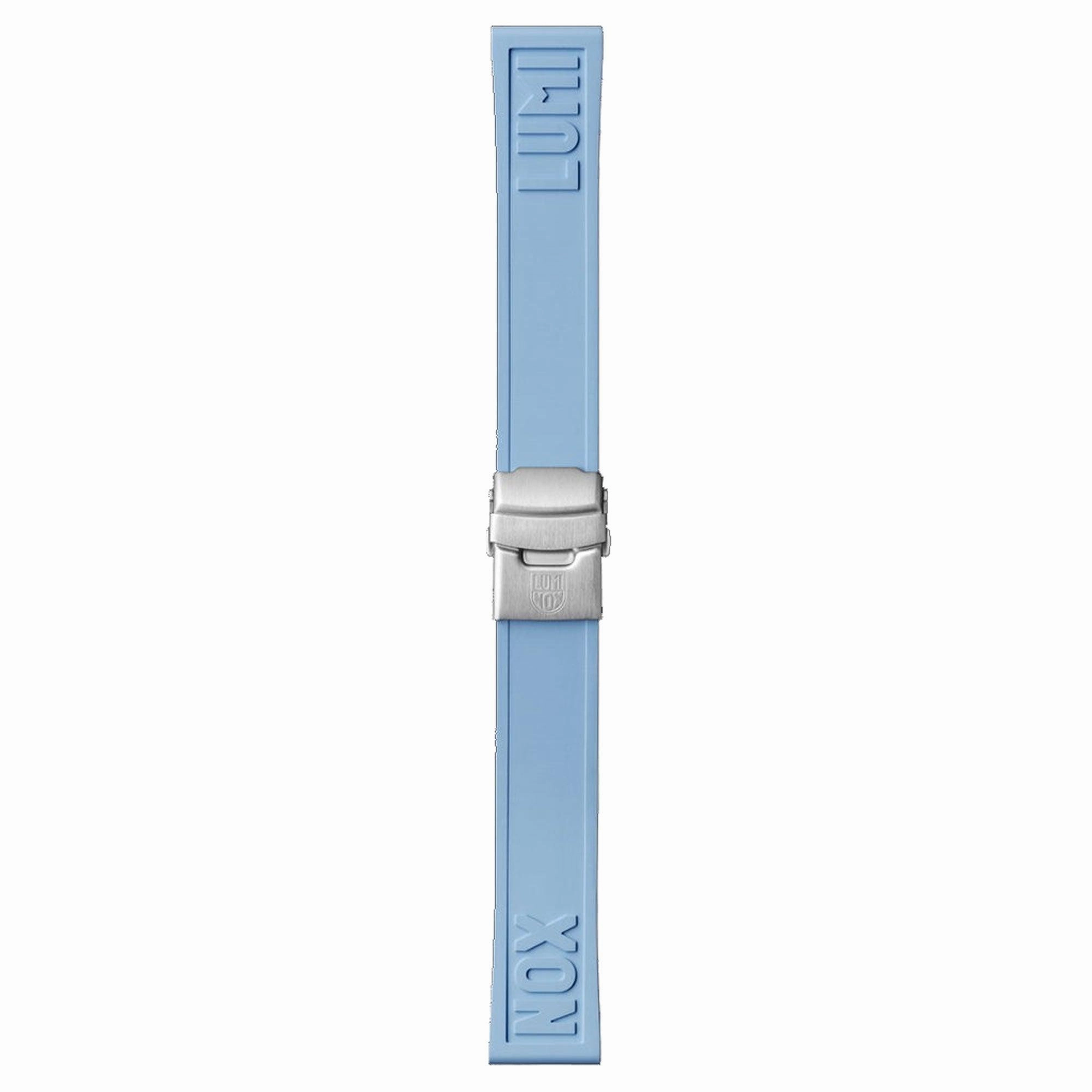 Luminox Men's Quartz Watch - Pacific Diver Ripple Coastal Blue Rubber Strap | 3124.M