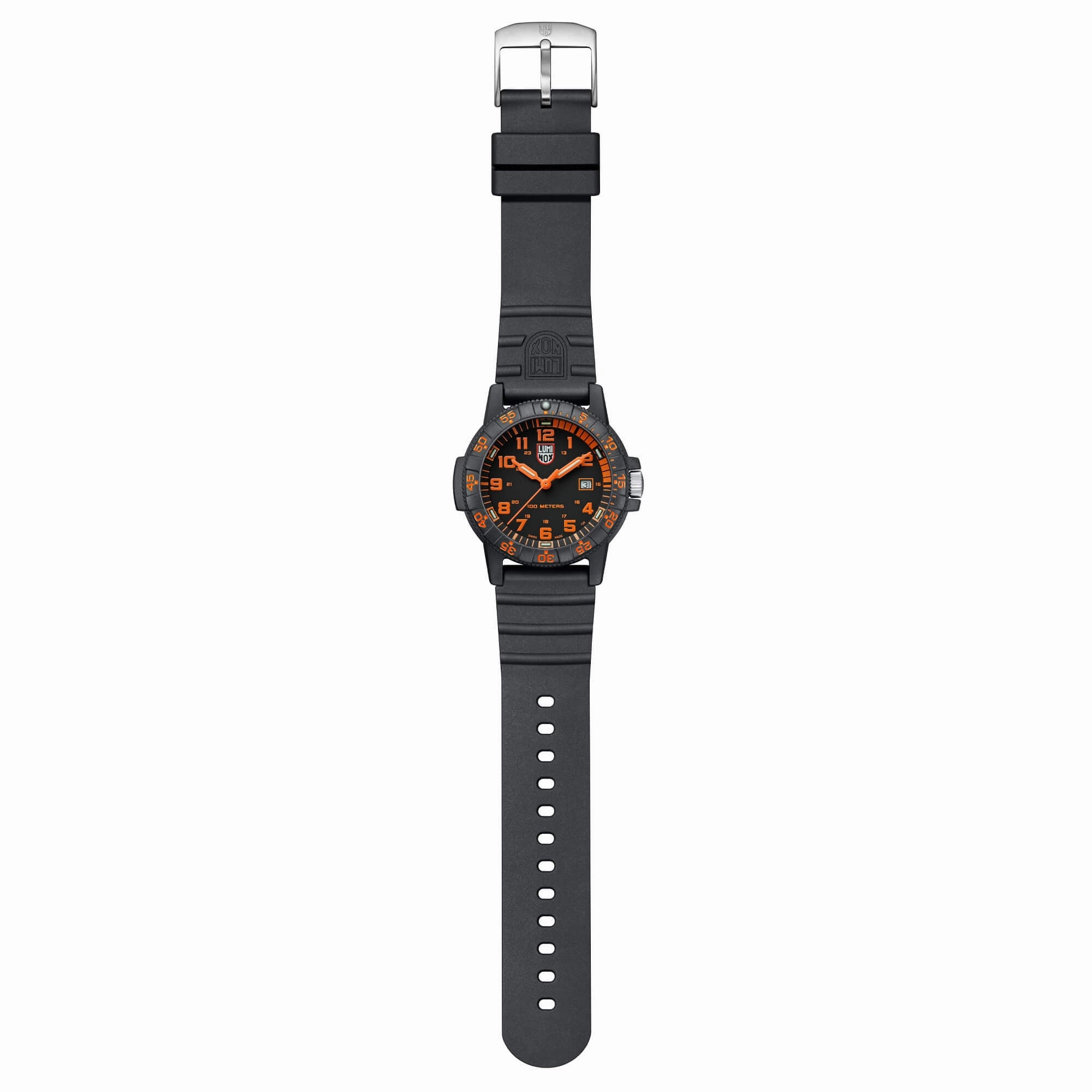 Luminox Men's Quartz Watch - Sea Turtle Giant 0320 Series Black Dial Strap | 0329