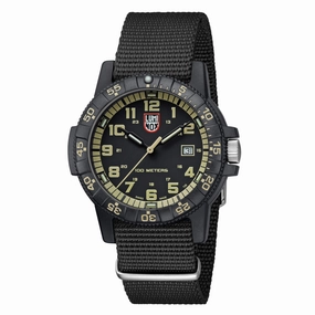 Luminox Men's Quartz Watch - Sea Turtle Giant 0320 Series Black Nylon Strap | 0333