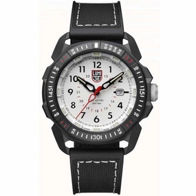 Luminox Men's Swiss Quartz Watch - Ice-Sar Arctic White Dial Black Strap Dive | 1007