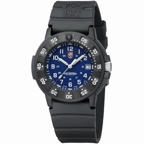 Luminox Men's Swiss Quartz Watch - Navy Seal Evo Blue Dial Rubber Strap | 3003.EVO