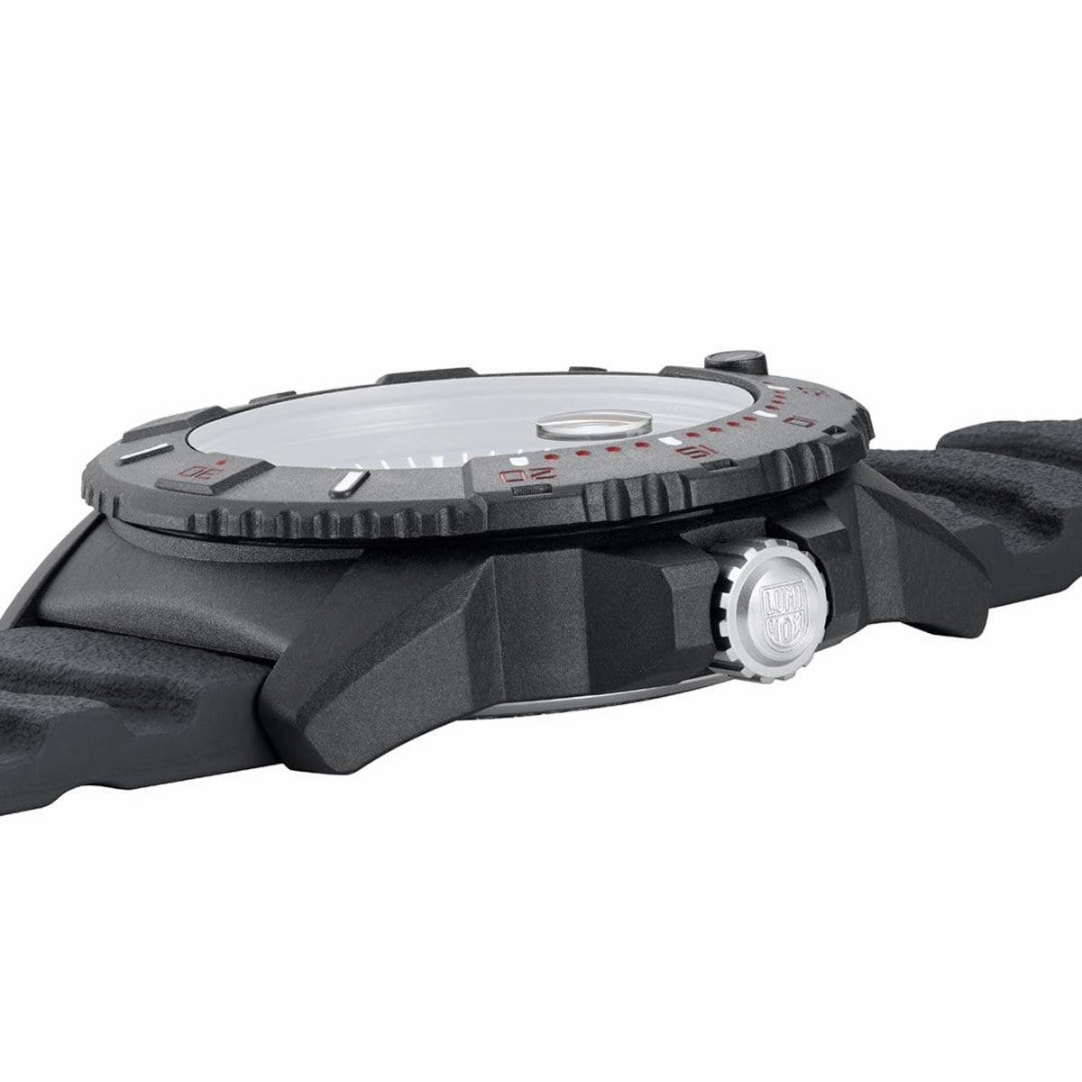 Luminox Men's Swiss Quartz Watch - Navy Seal Rotating Bezel Black Dial Strap | 3615