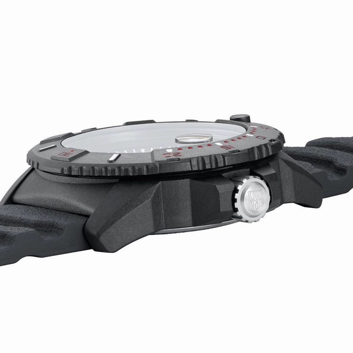Luminox Men's Swiss Quartz Watch - Navy Seal Rotating Bezel Black Dial Strap | 3615