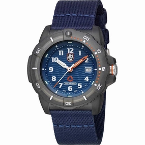 Luminox Men's Swiss Quartz Watch - Tide Eco Blue Dial Textile Strap Dive | 8903.ECO