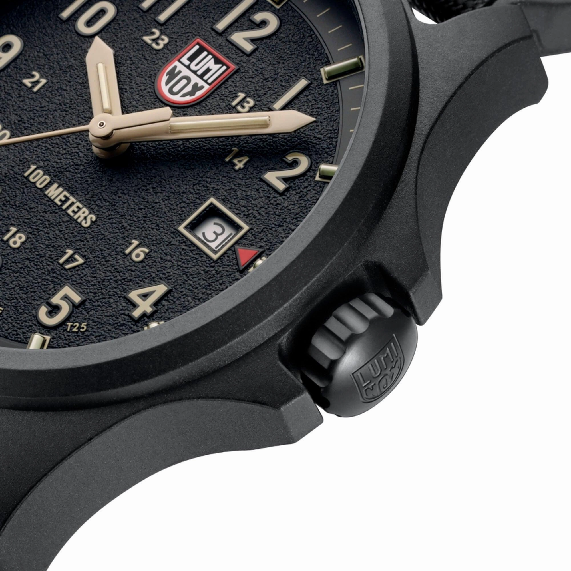 Luminox Men's Watch - Atacama Field Date Black Nylon with Rubber Strap | XL.1970.SET