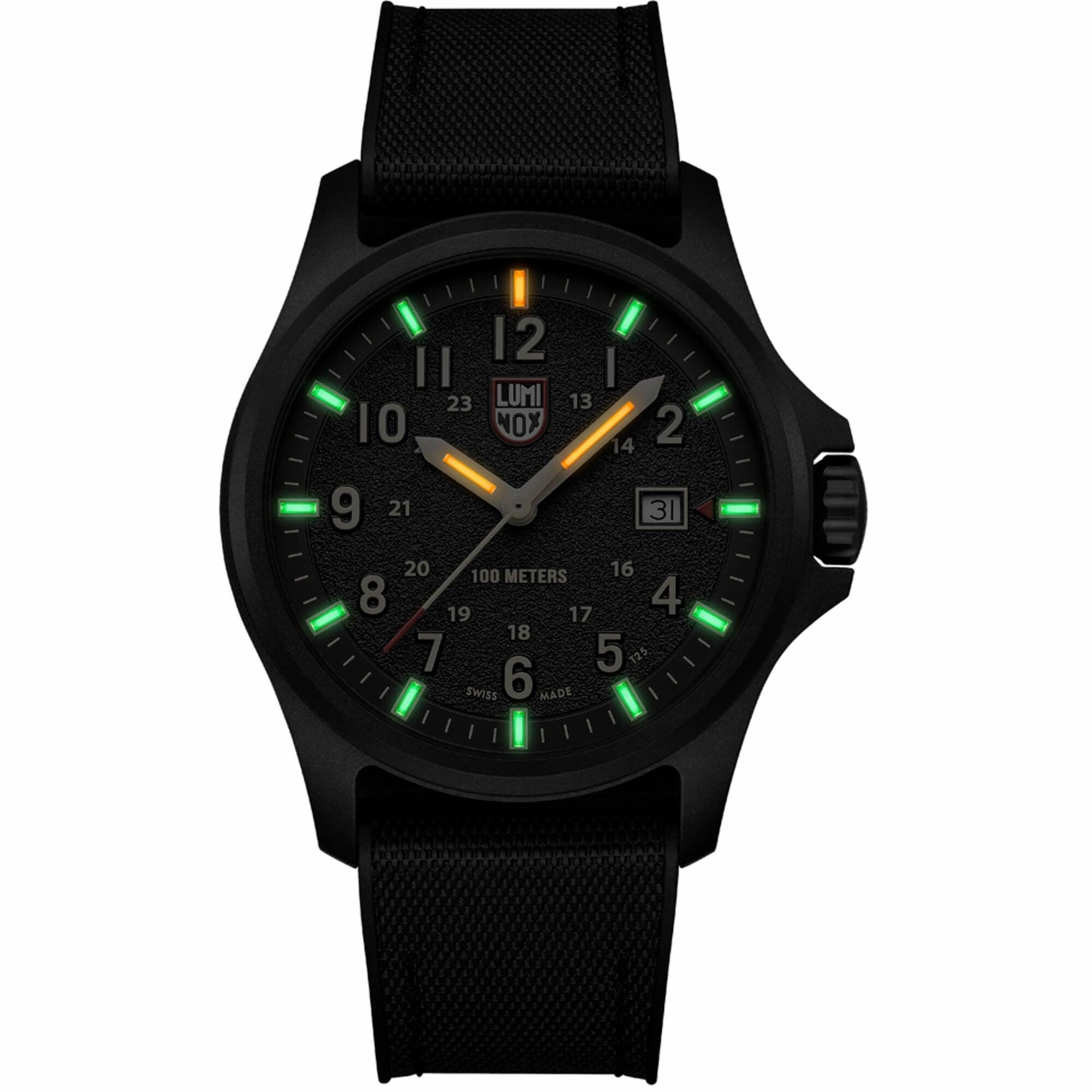 Luminox Men's Watch - Atacama Field Date Black Nylon with Rubber Strap | XL.1970.SET