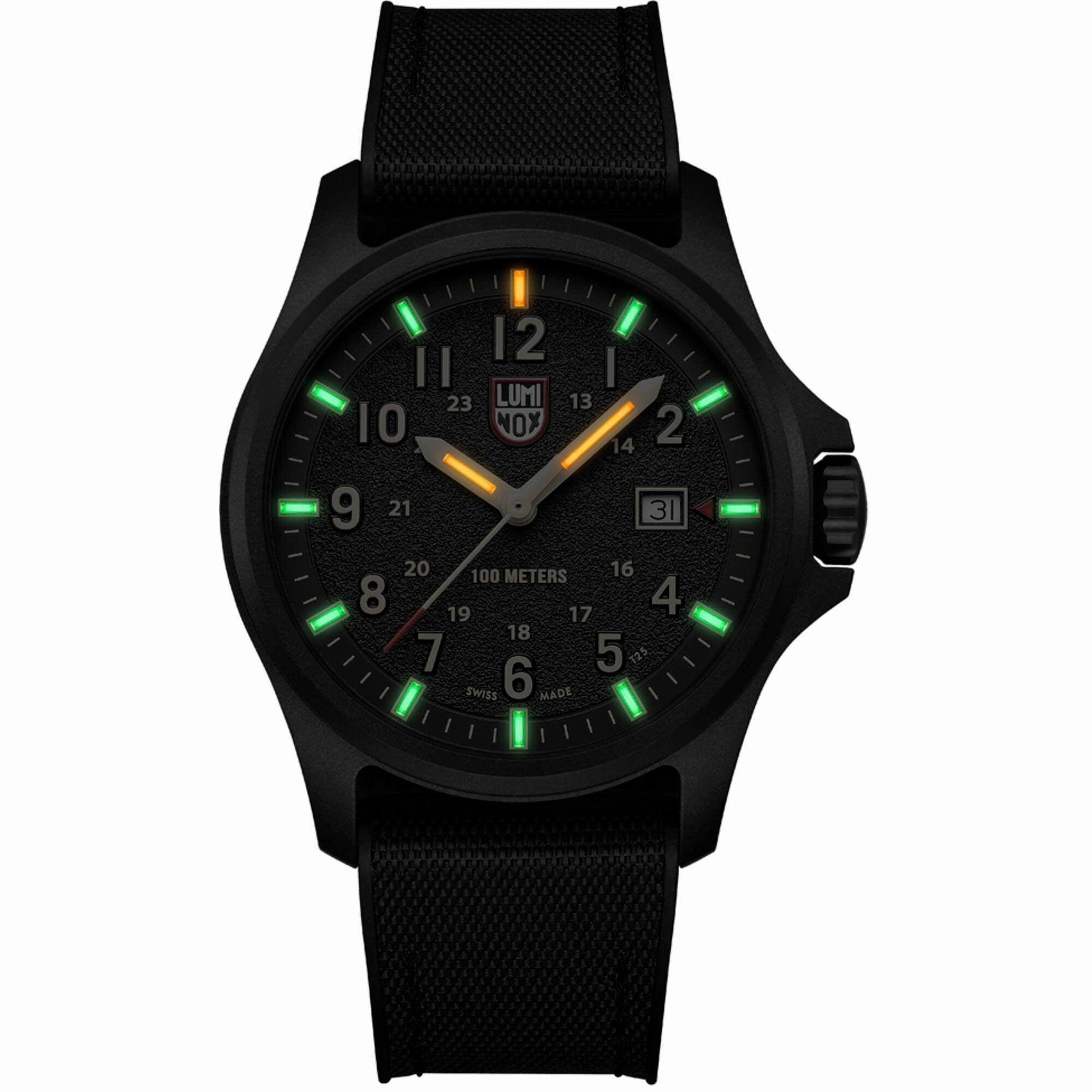 Luminox Men's Watch - Atacama Field Date Black Nylon with Rubber Strap | XL.1970.SET