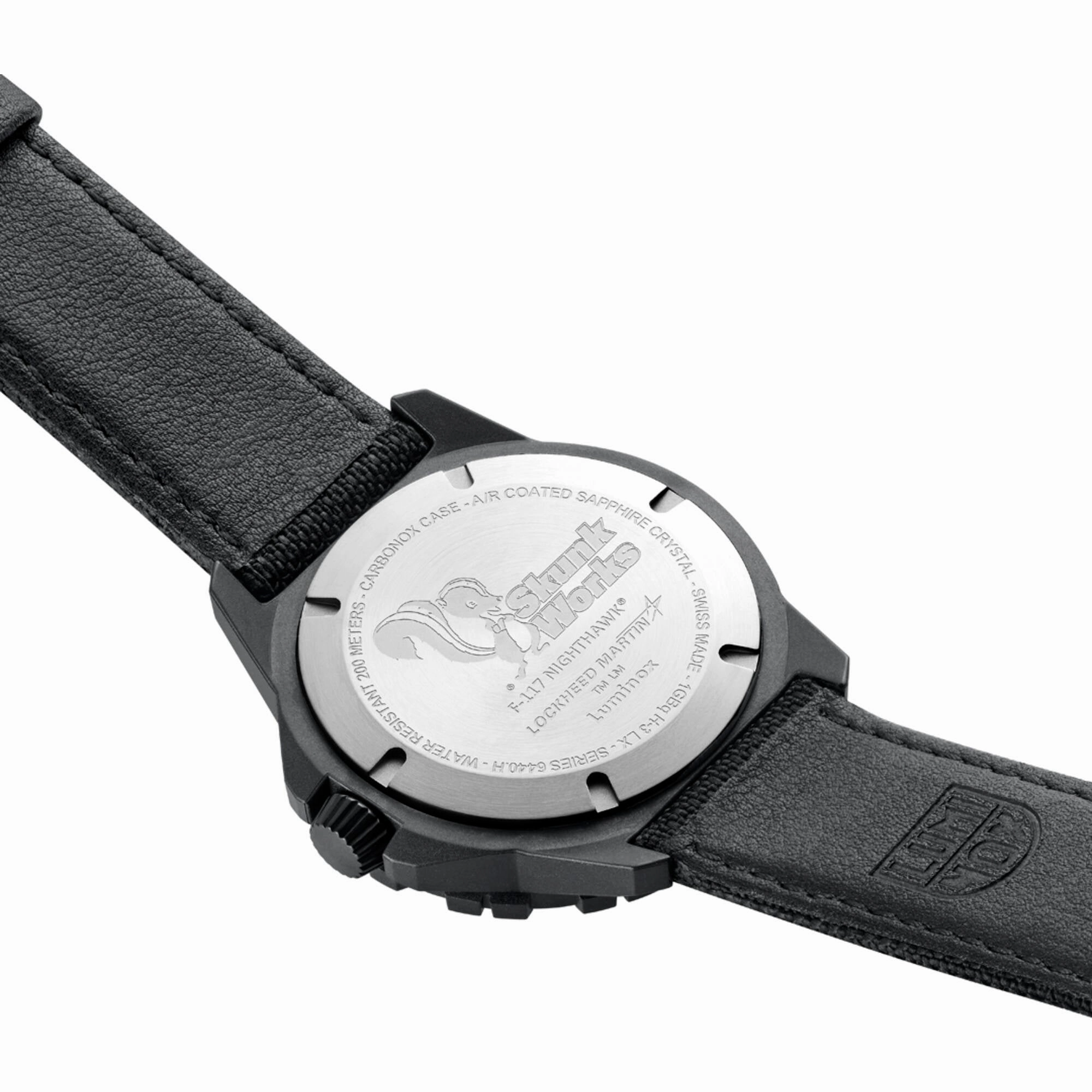 Luminox Men's Watch - F-117 Nighthawk Rotating Bezel Black Kevlar Strap | XA.6442.H