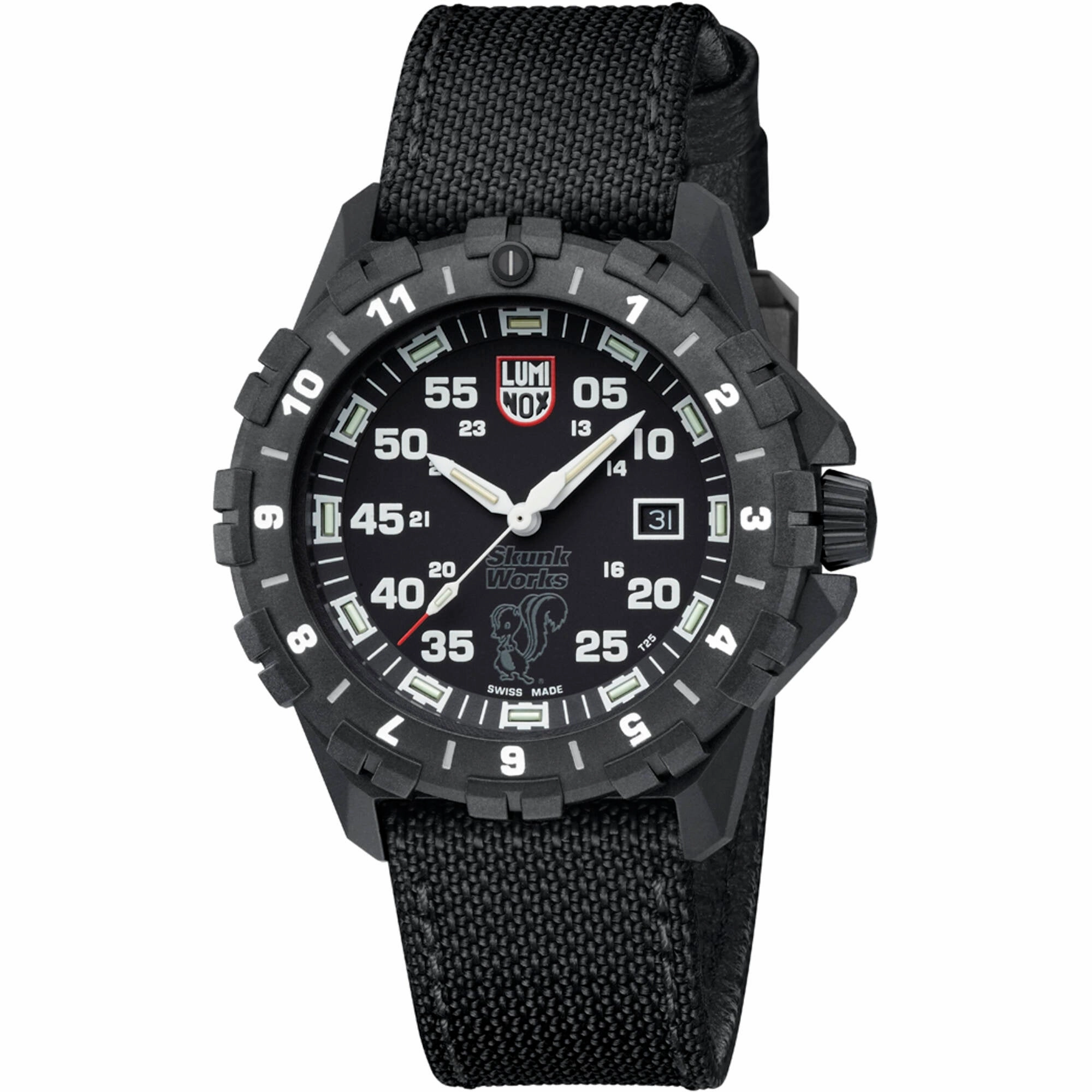 Luminox Men's Watch - F-117 Nighthawk Rotating Bezel Black Kevlar Strap | XA.6442.H