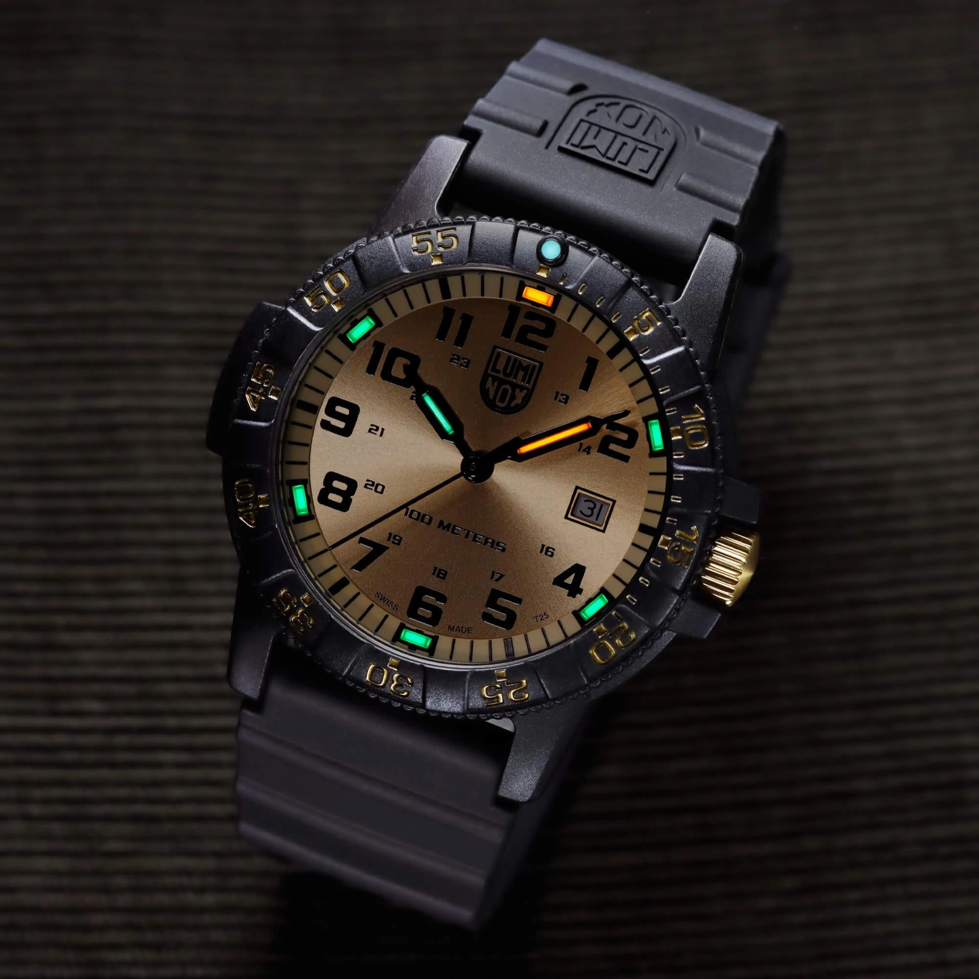 Luminox Men's Watch - Leatherback Sea Turtle Giant Black Rubber Strap | XS.0325.GP