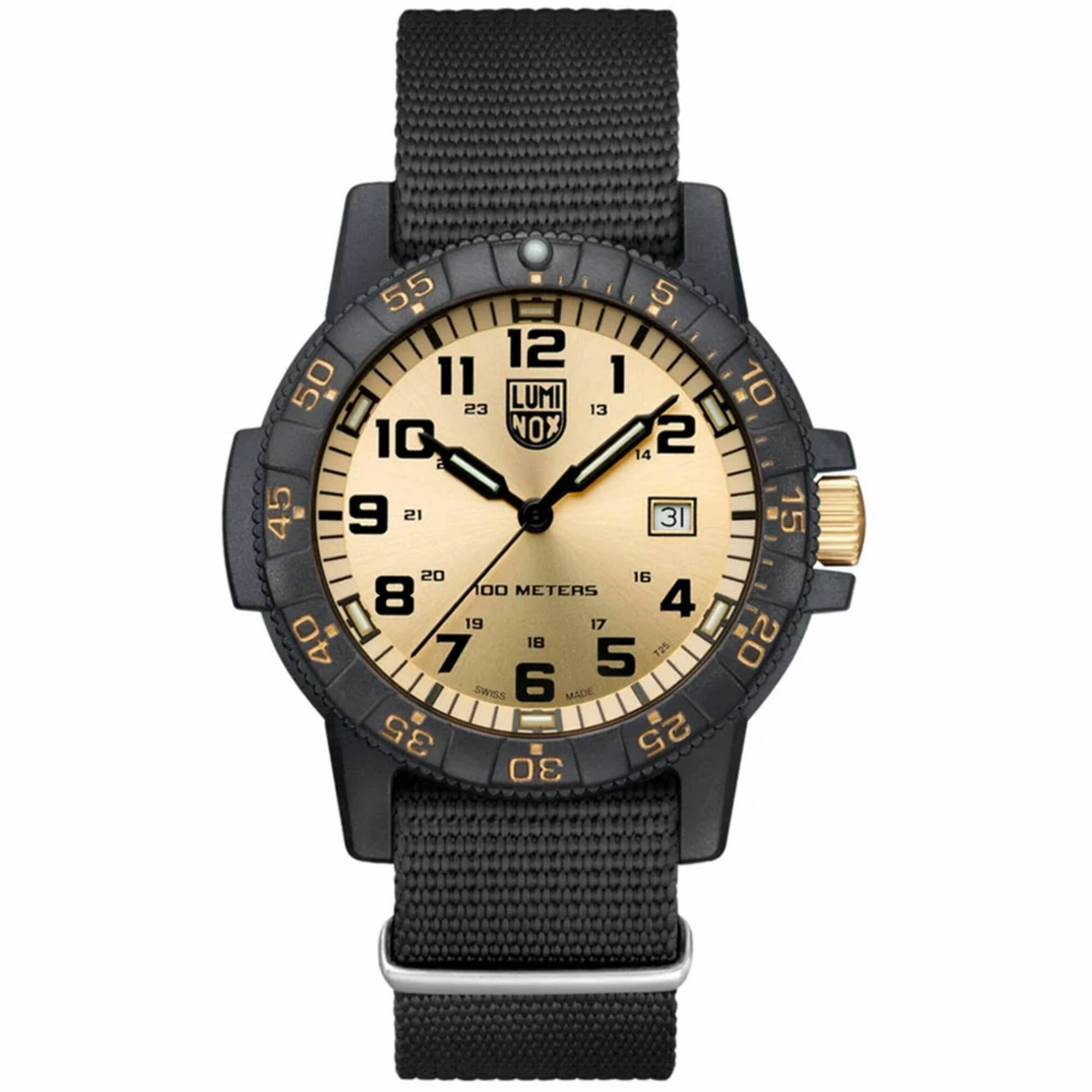 Luminox Men's Watch - Leatherback Sea Turtle Giant Gold Tone Dial Strap | XS.ZC25.GP