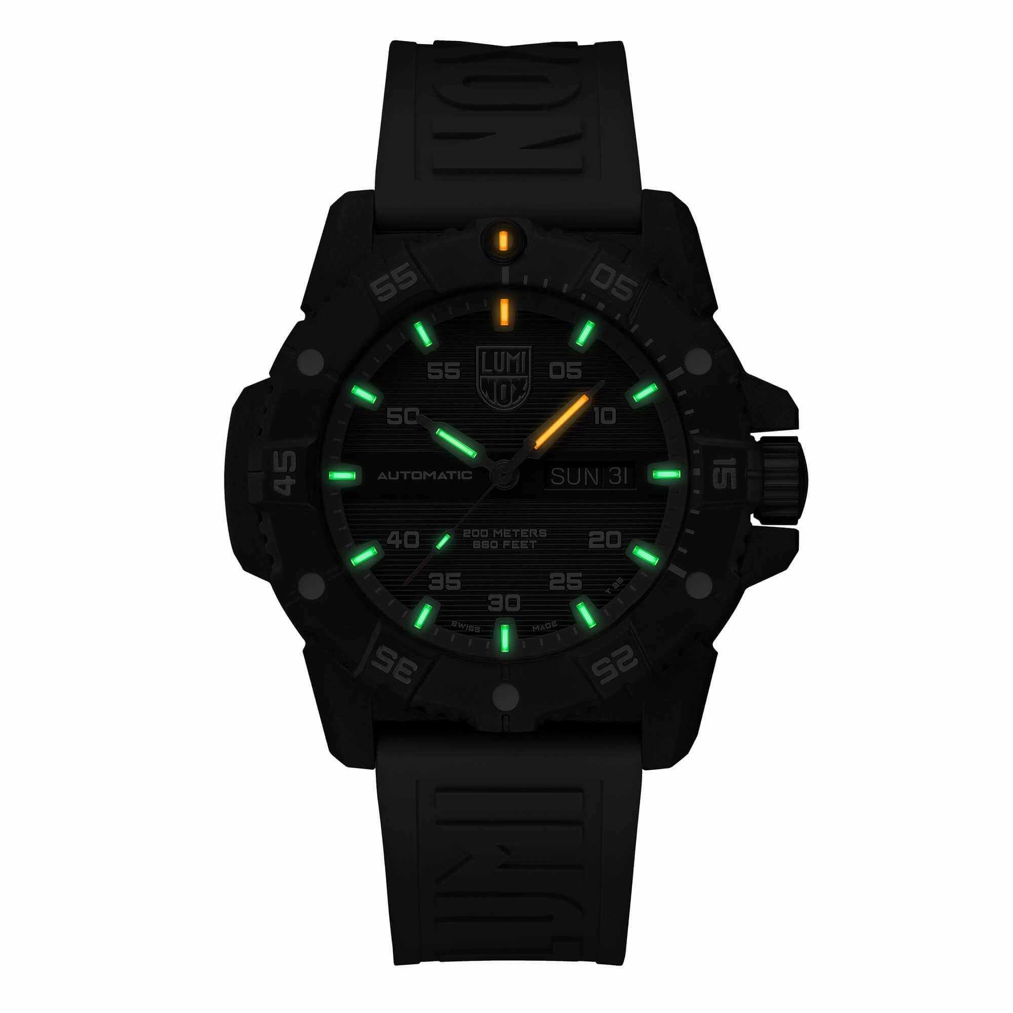 Luminox Men's Watch - Master Carbon Seal Automatic Black Dial Grey Strap | XS.3862