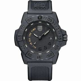 Luminox Men's Watch - Navy Seal All In All The Time Black Dial Strap | XS.3501.BO.AL