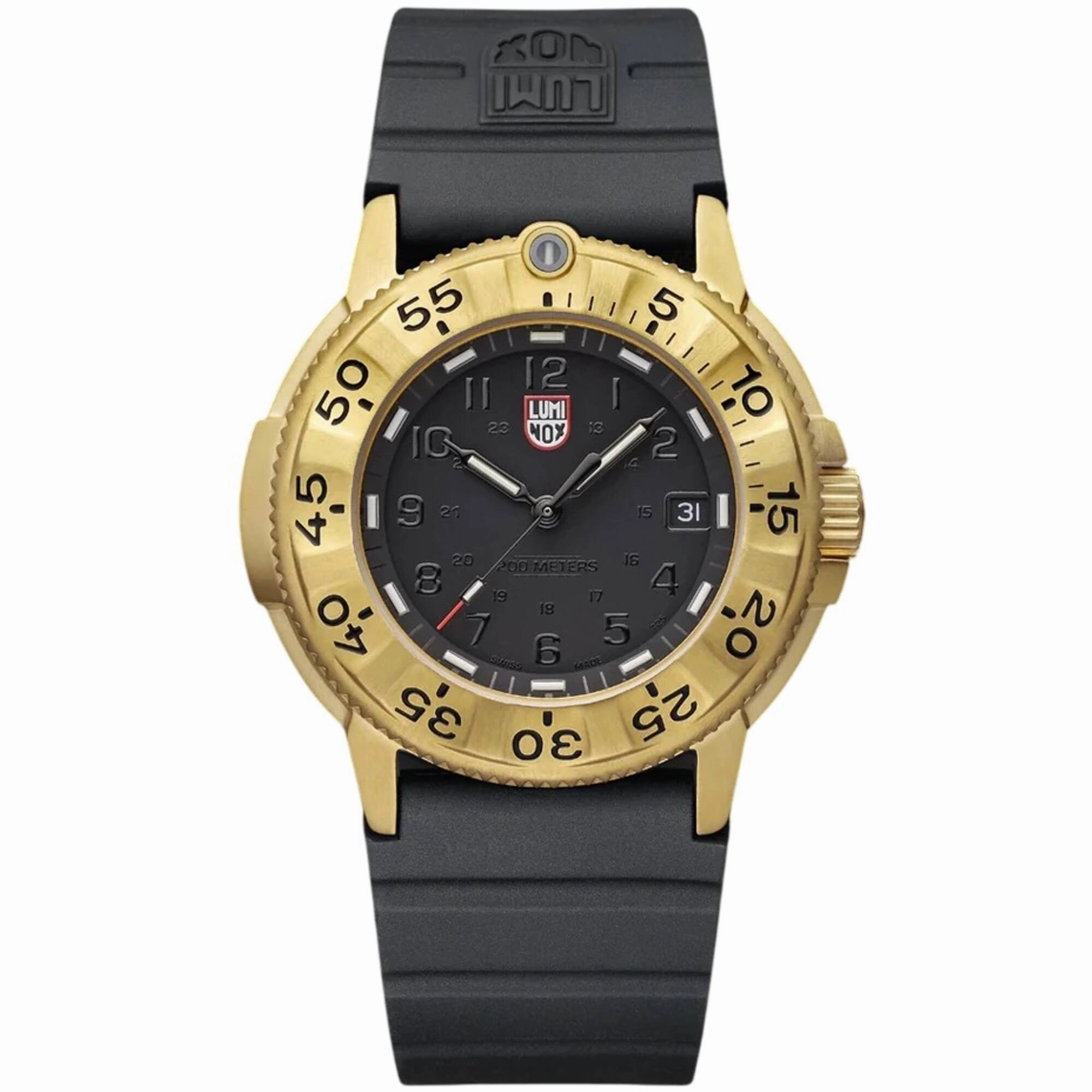 Luminox Men's Watch - Navy Seal Foundation Black Dial Rubber Strap Dive | XS.3221.NSF