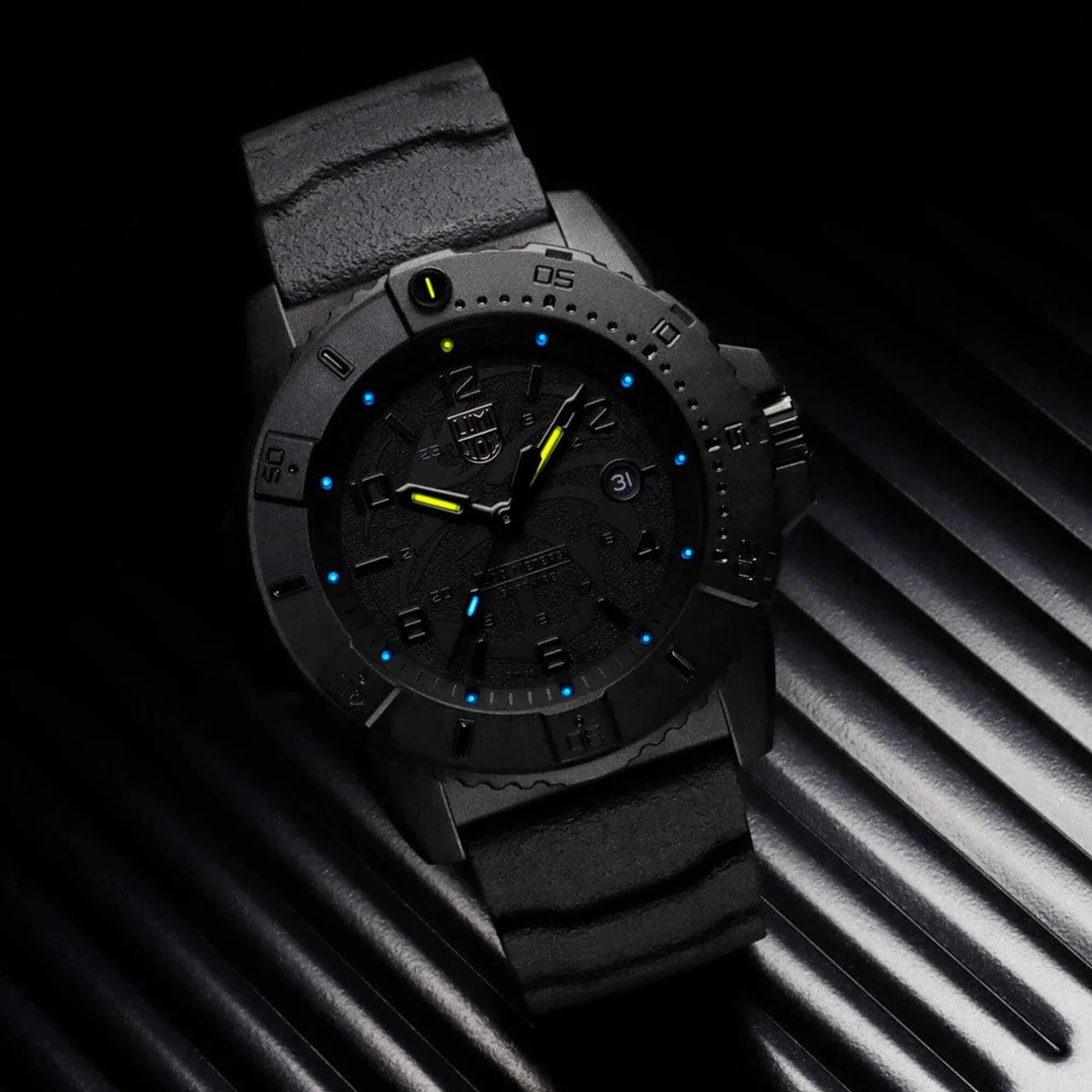 Luminox Men's Watch - Navy SEAL Quartz Black Dial Silicone Strap | XS.3601.BO.NSF