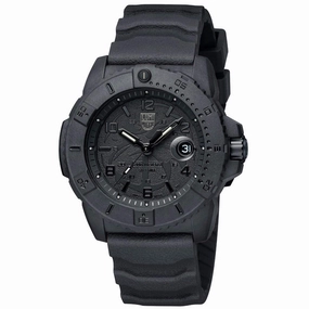 Luminox Men's Watch - Navy SEAL Quartz Black Dial Silicone Strap | XS.3601.BO.NSF