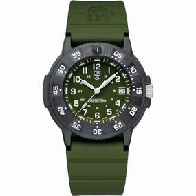 Luminox Men's Watch - Navy SEAL Quartz Green Dial Silicone Strap | XS.3013.EVO.S