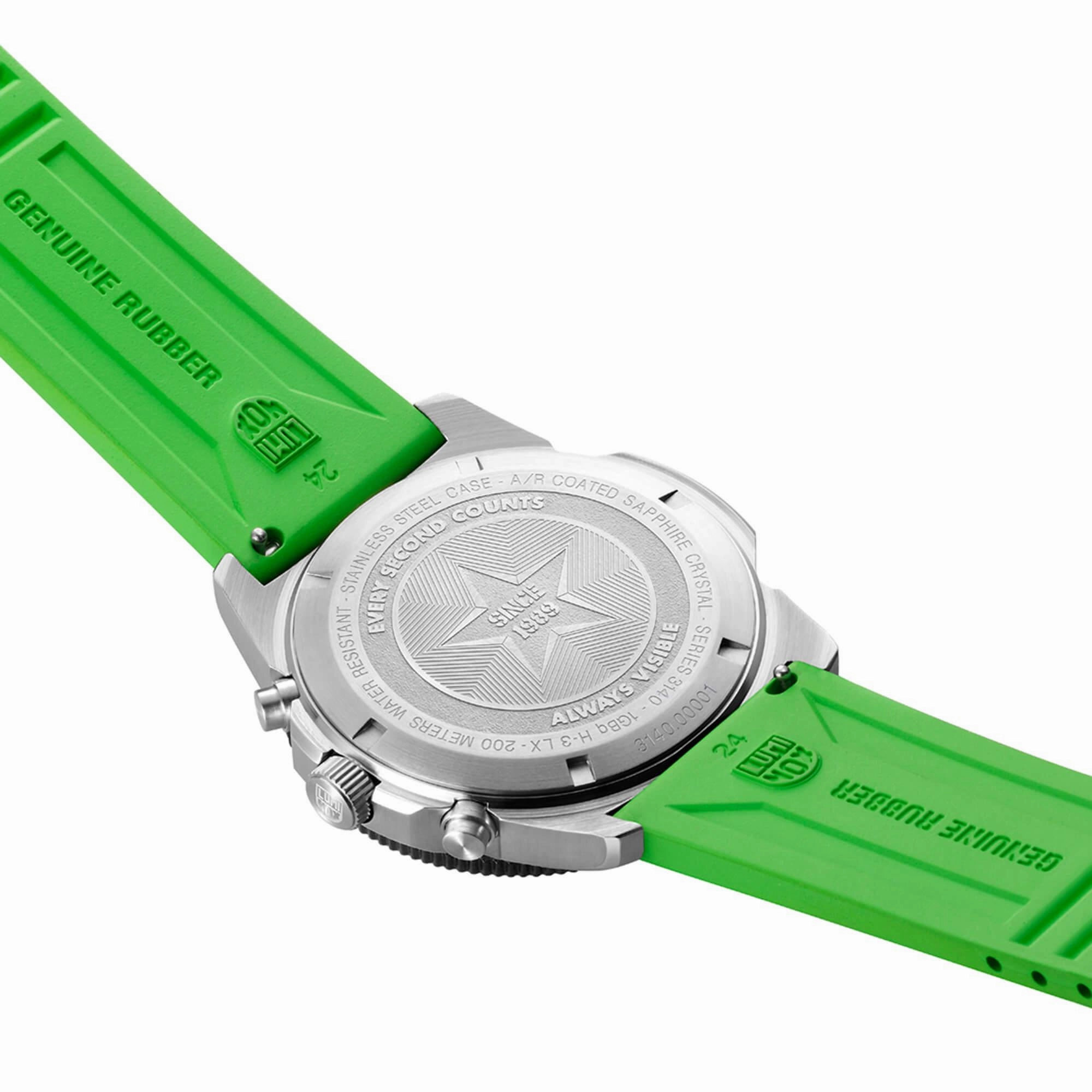 Luminox Men's Watch - Pacific Diver Swiss Quartz Chronograph Green Strap | XS.3157.NF