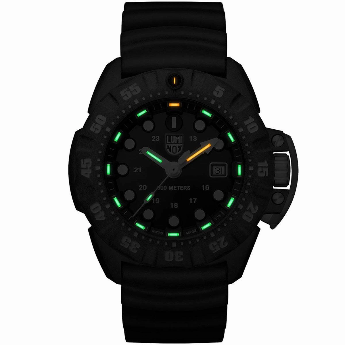 Luminox Men's Watch - Scott Cassell Deep Dive Swiss Quartz Black Rubber Strap | 1551