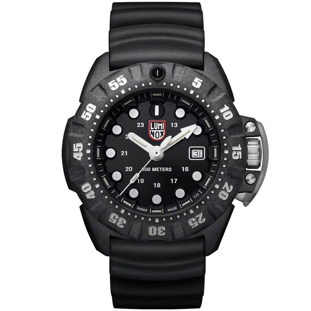 Luminox Men's Watch - Scott Cassell Deep Dive Swiss Quartz Black Rubber Strap | 1551
