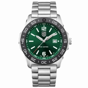 Luminox Men's Watch - Sea Pacific Diver Green Dial Stainless Steel Bracelet | 3137