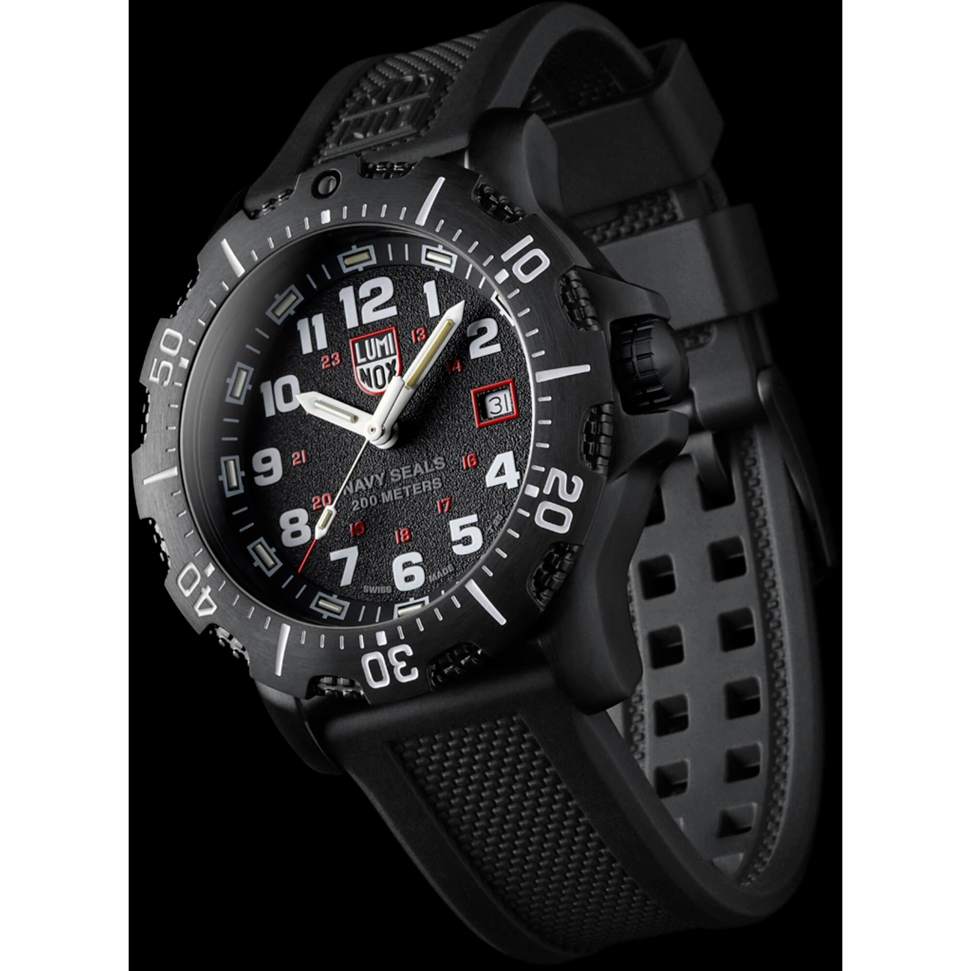 Luminox Men's Watch Set - Navy Seal 4230 Series Quartz Black Dial Strap | XS.4231.SET