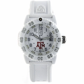 Luminox Women's Watch - Navy Seal Colormark Texas A&M White Strap | XS.7057.WO.TAM