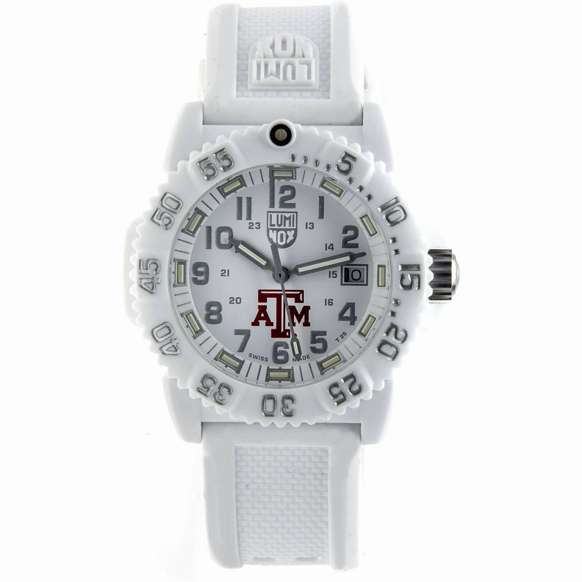 Luminox Women's Watch - Navy Seal Colormark Texas A&M White Strap | XS.7057.WO.TAM