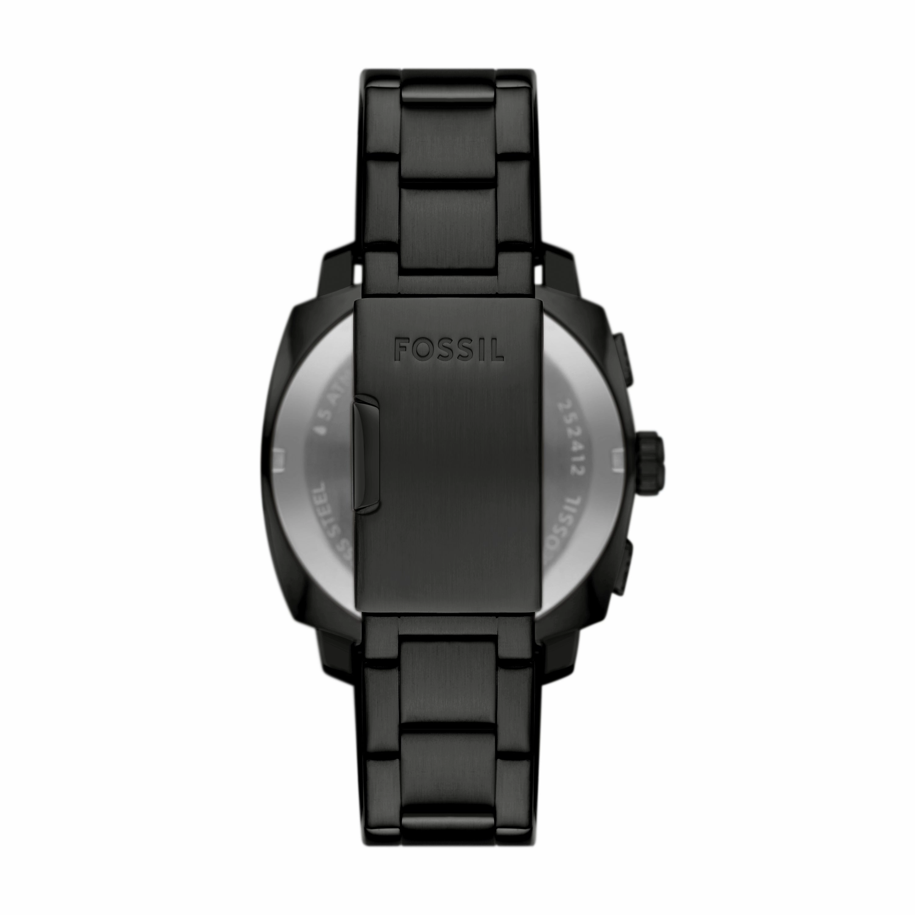 Machine Chronograph Black Stainless Steel Watch