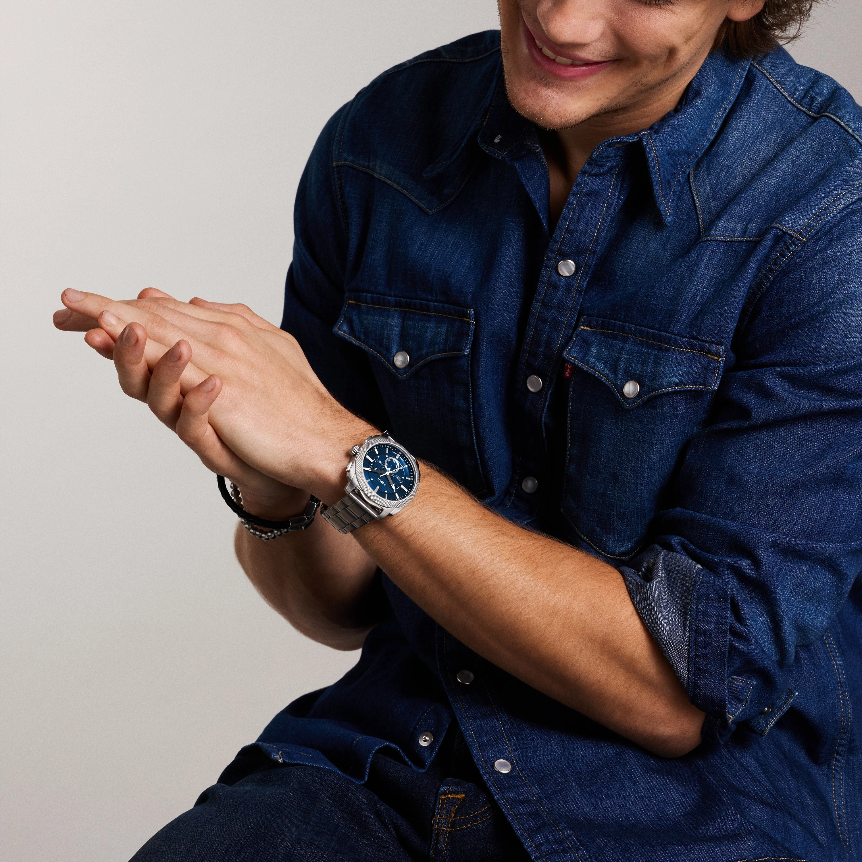 Machine Chronograph Stainless Steel Watch